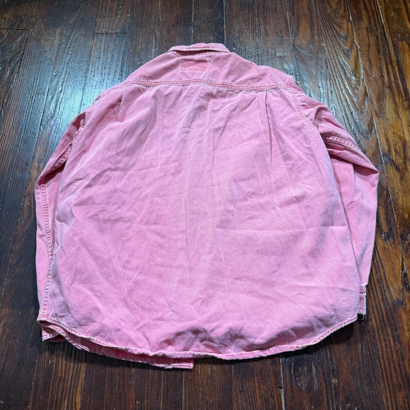 Vintage Marlboro Adventure Team Shirt Mens Small Red Denim Cotton USA Made - Picture 6 of 9